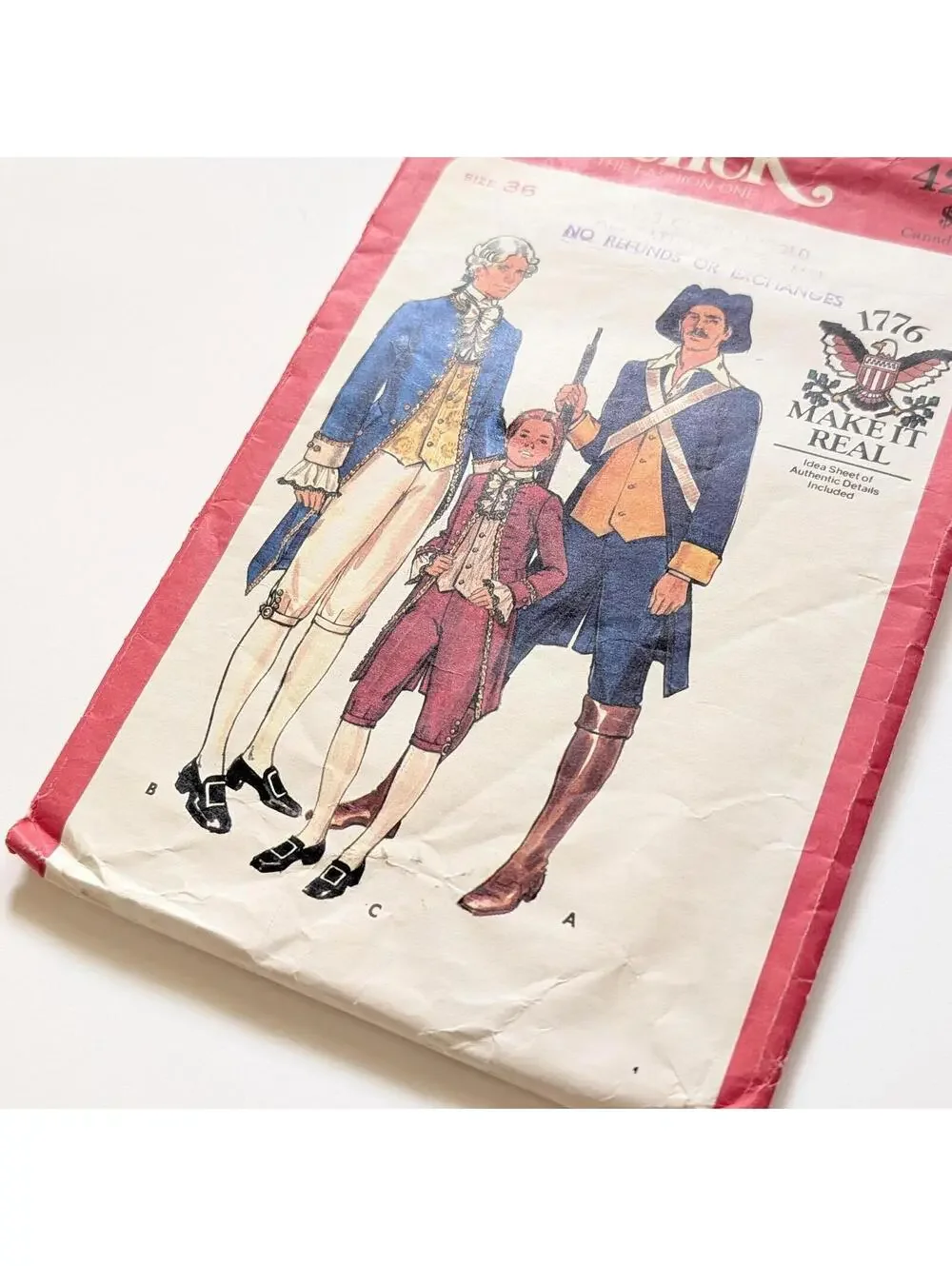 1976 Vintage Butterick 4207 and 4209 Sewing Patterns - Mens Military Costumes